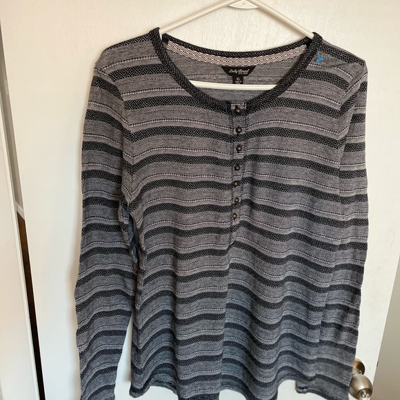 Lucky Brand Soft Ikat Henley - Size XL - Picture 3 of 10